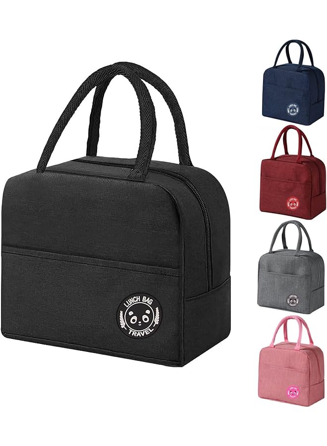 Zaboon Bag For Men/Women  Lunch Box For Office Work School Picnic Beach  Leakproof Cooler Tote Bag Freezable Lunch Bag For Kids/Adult (Black)  - Image 1