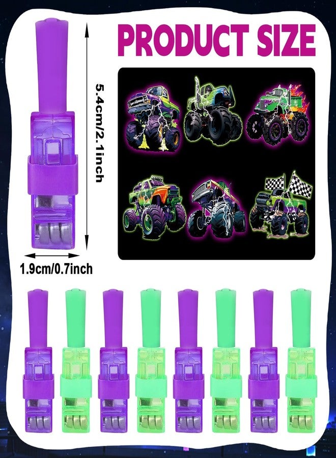 Oitnlaughter 36Pcs Monster Truck LED Finger Lights Truck Toys Party Favors Glow in the Dark Light Up Finger Lights Racing Themed Toys Bulk for Kids Birthday Party Goodie Bag Stuffer Birthday Gifts Classroom Prize - Image 2