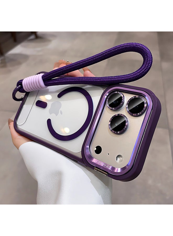 Lens Holder Magnetic Suction Suitable For Iphone17promax Mobile Phone Case With Lanyard Apple 16 Lens Film Anti-fall 14
