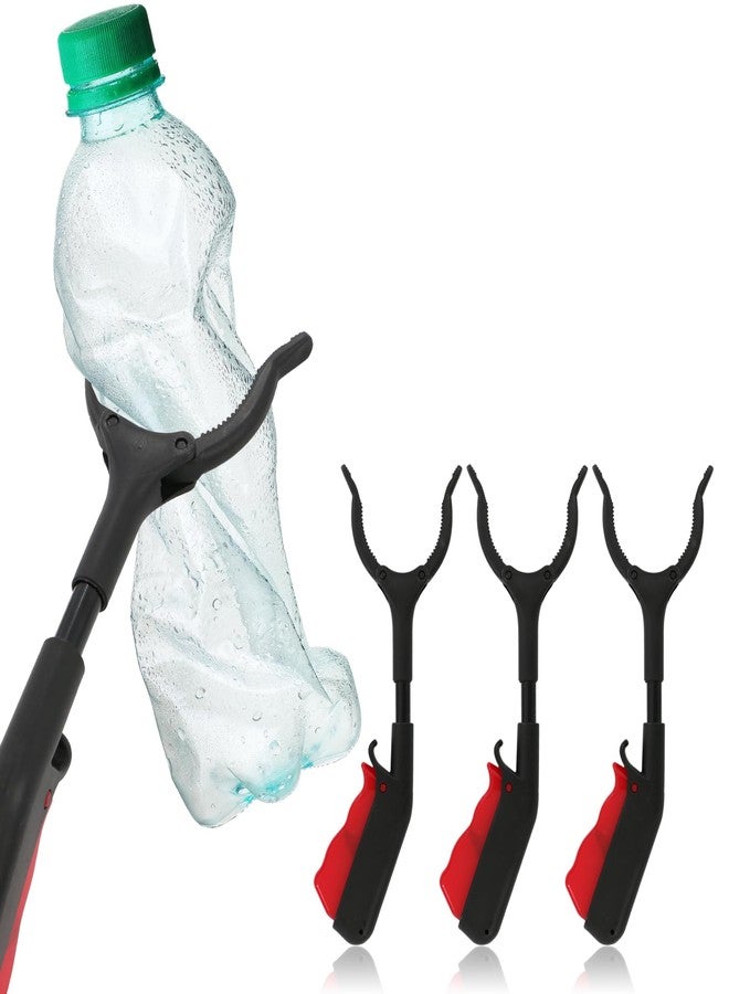 Xorim Short Grabber Reacher Tool, Small Trash Picker Upper Tongs, Mini Grabbers for Adults Litter Pickers Sanitation Workers Seniors(3psc） - Image 3