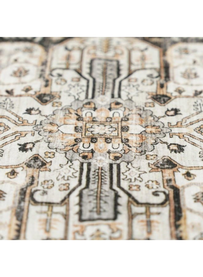 RUUGME Living Room 12x15 Area Rug - Large Washable Area Rugs with Non Slip Backing Stain Resistant Carpet Indoor Soft Carpets Distressed Decoration Mat for Bedroom Dining Room 12x15 Black - Image 4