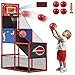 M SANMERSEN Kids Basketball Hoop Arcade Game Set with 4 Balls Electronic Scoreboard and LED Light Indoor and Outdoor Play BirthdayHalloween for 38 Year Old Boy and Girl - Image 2