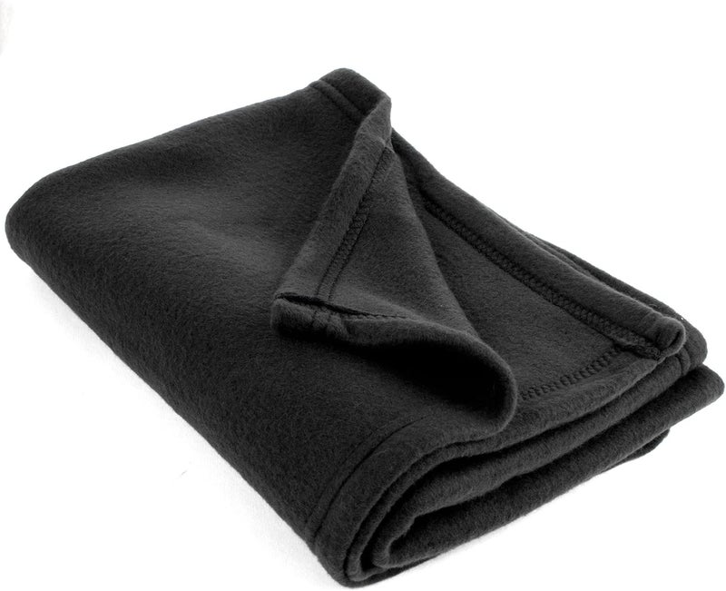 Trailmaker 50x60 Throw Blankets, Ultra Soft Hypoallergenic Fleece Fall Throw Blanket for Livingroom, Couch, Chair, Bed, Black - Image 4