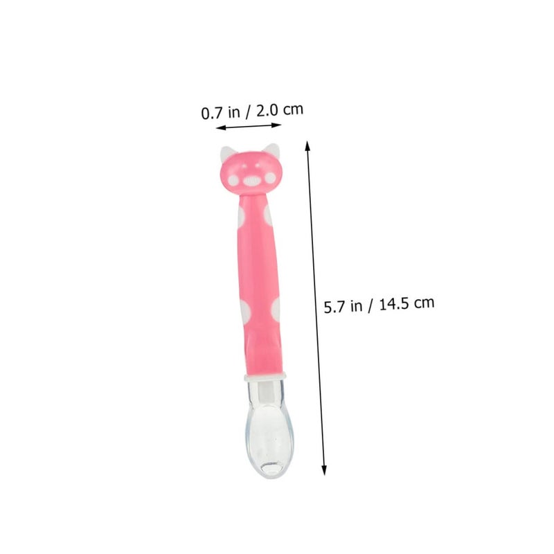 Soft Silicone Baby Feeding Spoons Set Of 3 For Teething And Meal Fun Ergonomic Design Fresh Green - Image 3
