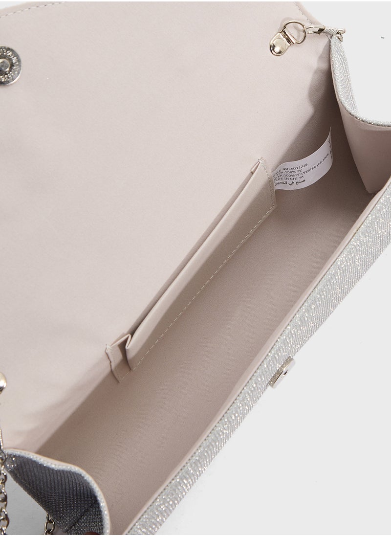 Ella Limited Edition Ladies Sparkly Clutch Bag  - Image 5