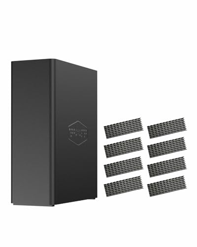 TERRAMASTER F8 SSD NAS Storage - 8Bay All SSD NAS Server N95 QuadCore CPU, 8GB DDR5 RAM, 10GbE Port, 8 Heat Sinks Included, Palm-Sized Powerful Network Attached Storage (Diskless) - Image 1
