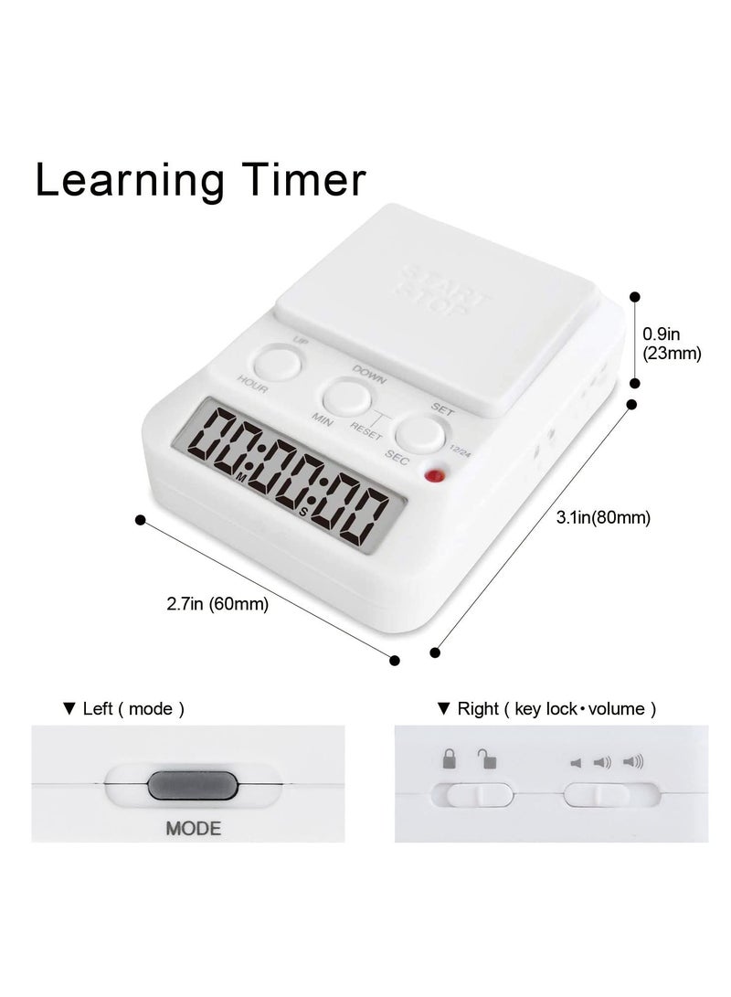 Learning Digital Timer, Large on, Count Function, Loud Alarm, for Studying Cooking Sports Games Office  - Image 3