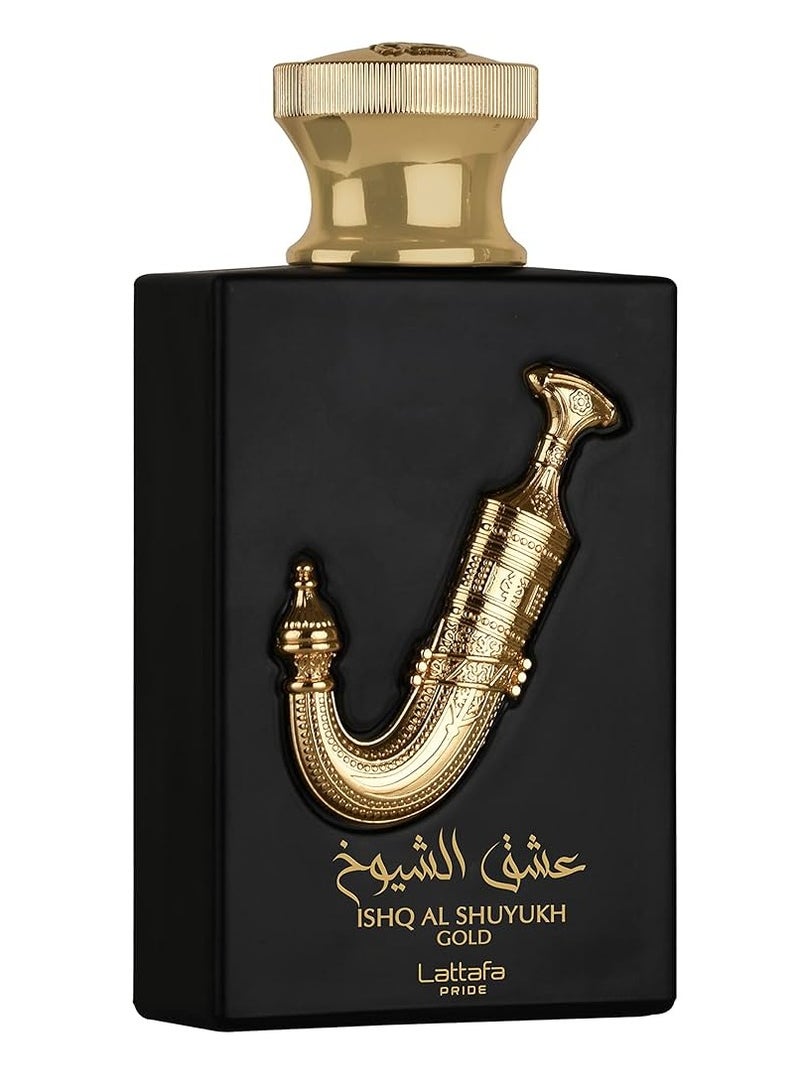 Lattafa Unisex Ishq Al Shuyukh Gold EDP Spray 3.4 oz Fragrances 100ml - Image 1
