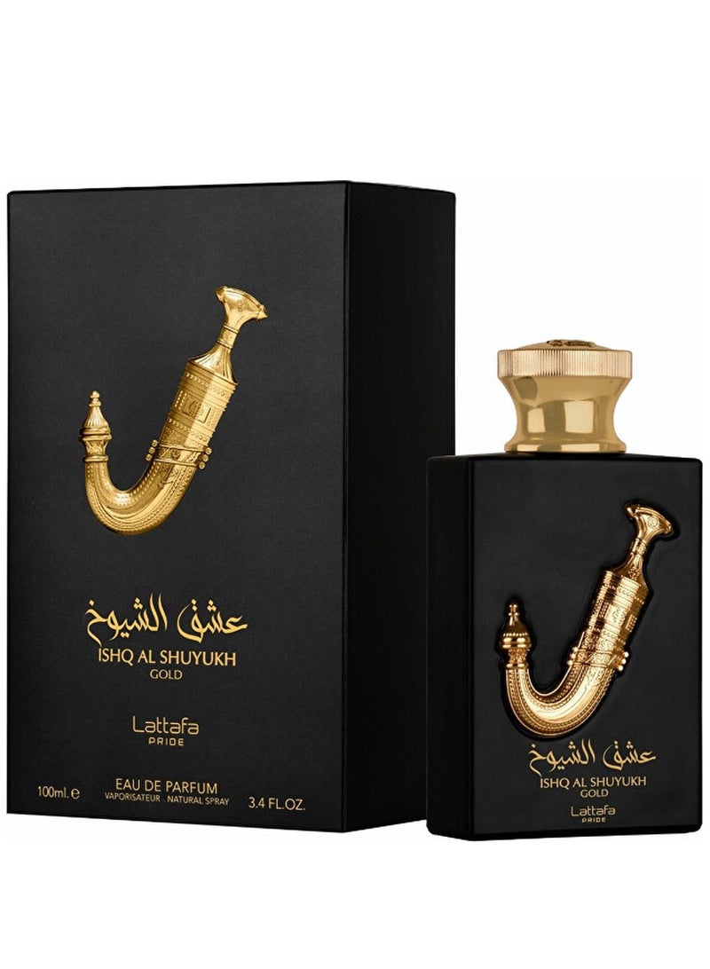 Lattafa Unisex Ishq Al Shuyukh Gold EDP Spray 3.4 oz Fragrances 100ml - Image 2