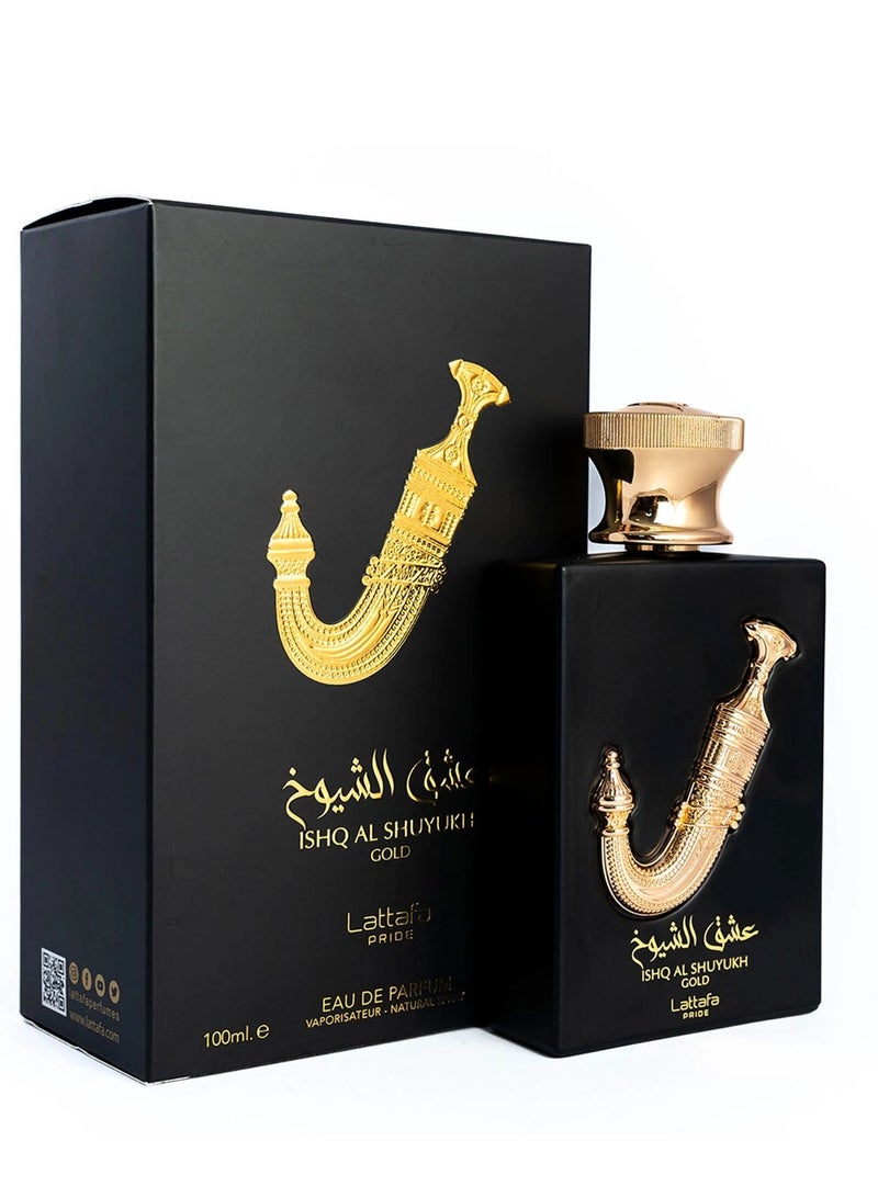 Lattafa Unisex Ishq Al Shuyukh Gold EDP Spray 3.4 oz Fragrances 100ml - Image 3