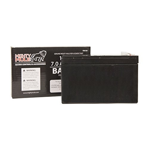 Mighty Mule 12-Volt Battery for Mighty Mule Automatic Gate Openers (FM150) , Black - Image 1