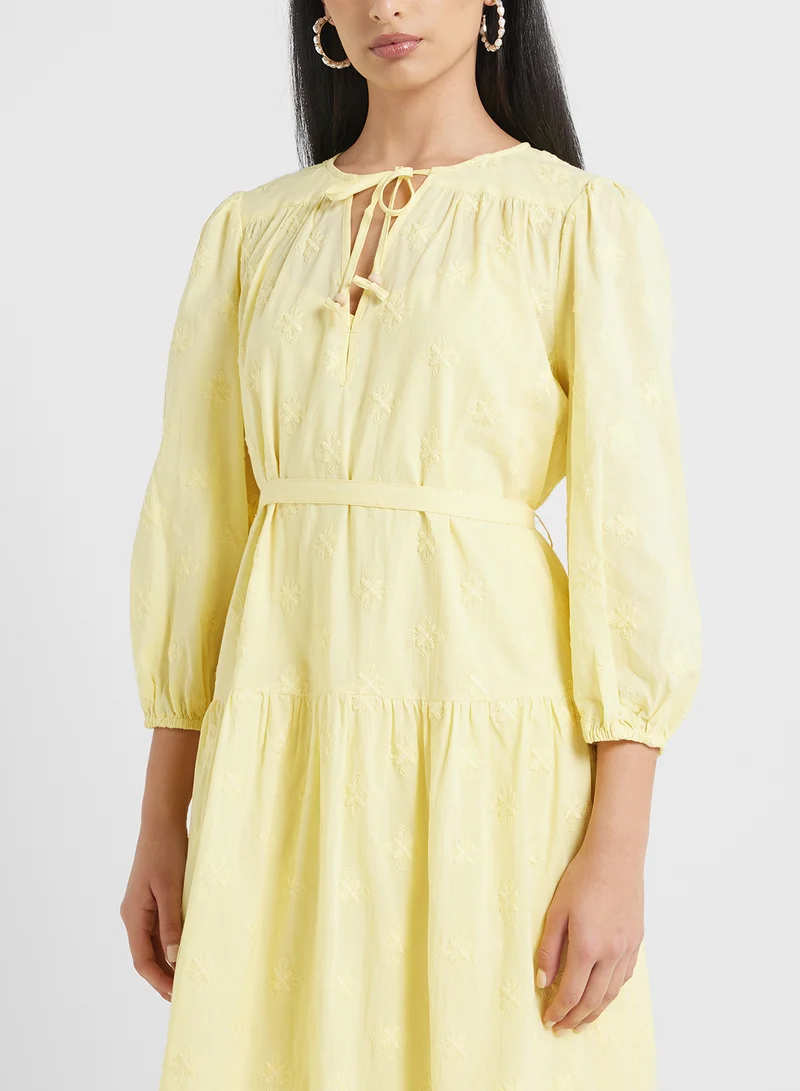 جوفونا لندن Floral Belted Dress