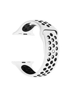 Generic Apple Watchband 46mm/45mm/44mm/49mm Nike Apple Watch Strap for Apple Watch All Series Black/White  - Image 2