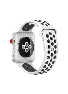 Generic Apple Watchband 46mm/45mm/44mm/49mm Nike Apple Watch Strap for Apple Watch All Series Black/White  - Image 3