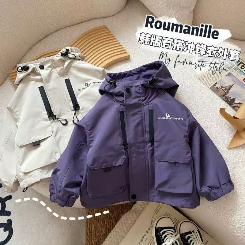 Boy'S Coat Baby'S Rush Clothes Autumn Clothes Children'S Autumn Thin Top Children'S Hooded Boy'S Coat Cotton - Image 3