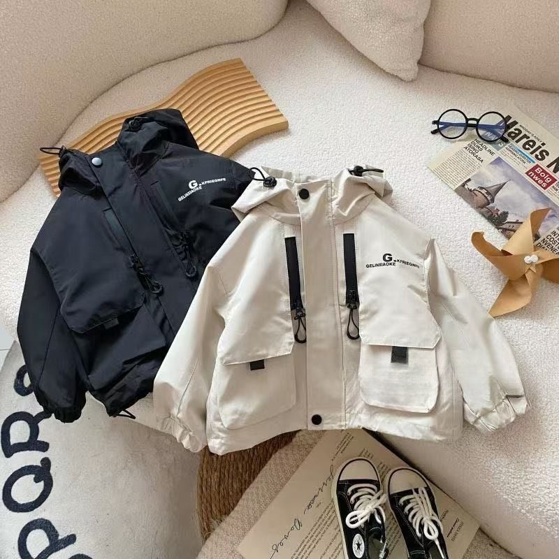 Boy'S Coat Baby'S Rush Clothes Autumn Clothes Children'S Autumn Thin Top Children'S Hooded Boy'S Coat Cotton - Image 5