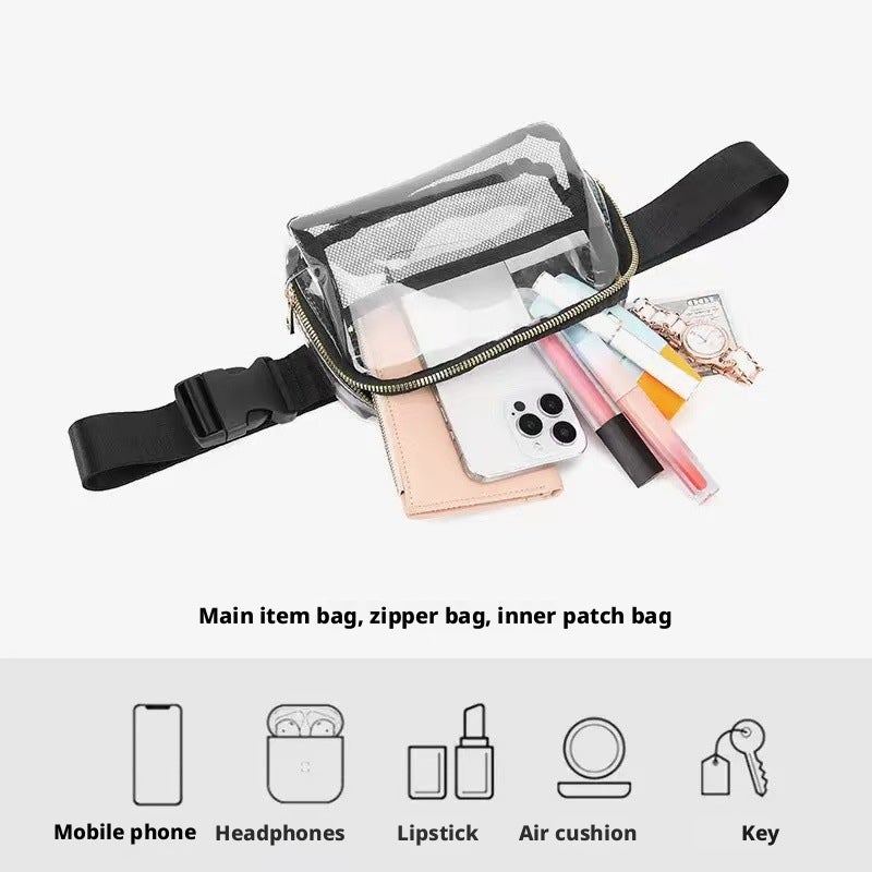TPU Waist Pack Waterproof Chest Bag for Women Outdoor Sports Casual PVC Wallet - Image 2