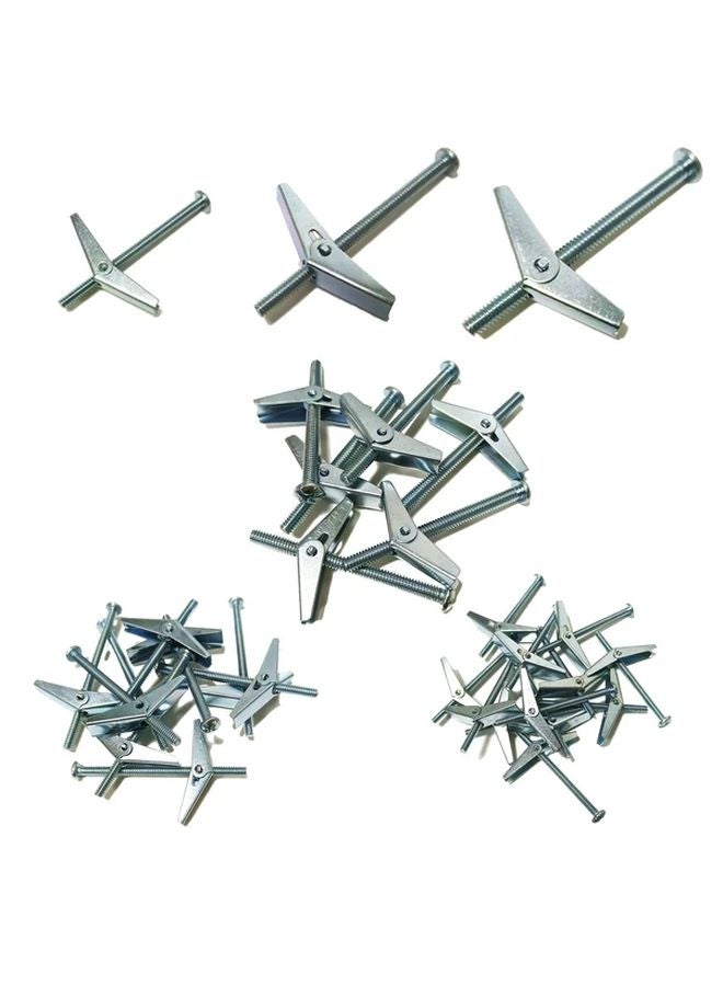 5pcs Toggle Bolt and Wing Nut Set 3 16 Inch for Securely Hanging Heavy Items On Drywall - Image 2