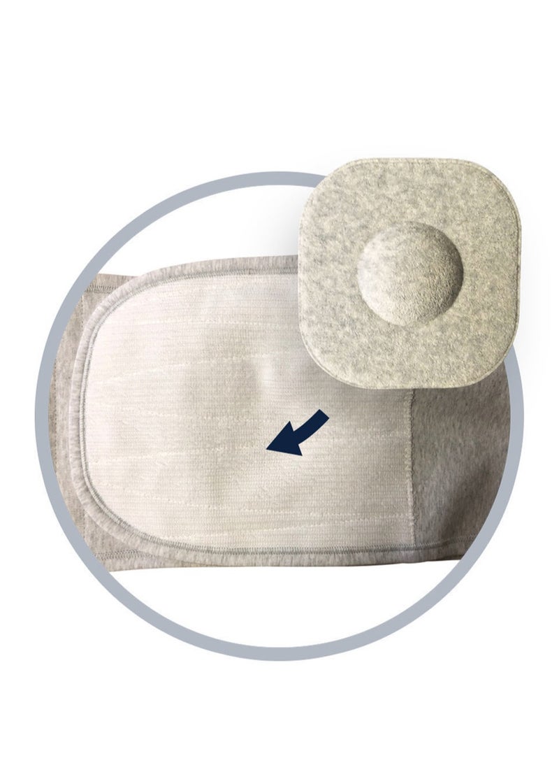 PAVIS ABDOMINAL BINDER ANATOMICAL / Umbilical Hernia Belt for Men and Women Abdominal Support Binder with Compression Pad Navel Ventral  Incisional Surgery Prevention Aid /Italy Brand/Best Bacteriostatic material suitable after surgery/ 100% cotton - Image 4