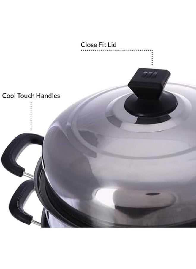 3 Layer Stainless Steel Steamer Pot 30Cm Silver 900Ml Ms7276 - pzsku/ZB054080EBDC8A09765B7Z/45/_/1718350057/33917f19-8fe3-4923-934e-973f6e5139f9