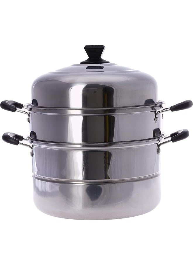 3 Layer Stainless Steel Steamer Pot 30Cm Silver 900Ml Ms7276 - pzsku/ZB054080EBDC8A09765B7Z/45/_/1739790866/1a505de5-45b1-469b-955a-596330a71fb8