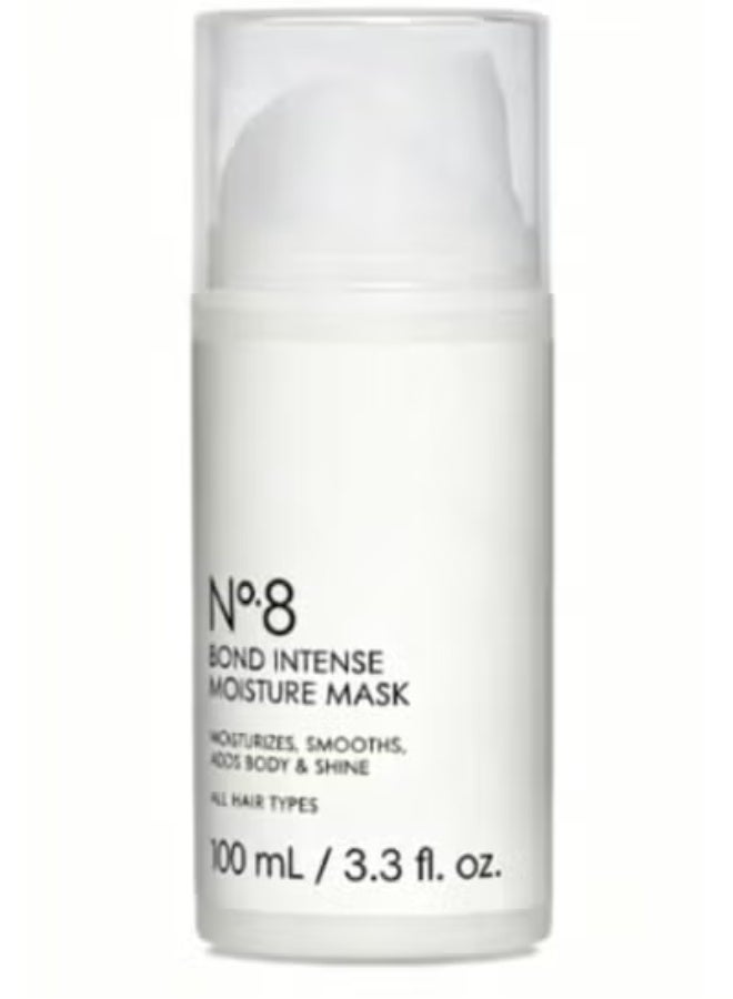 N°8 Bond Intense Moisture Hair Mask - 100ml Deep Conditioning Repair Mask for Dry, Damaged Hair, Adds Moisture, Smoothness, Body & Shine for All Hair Types - Image 1