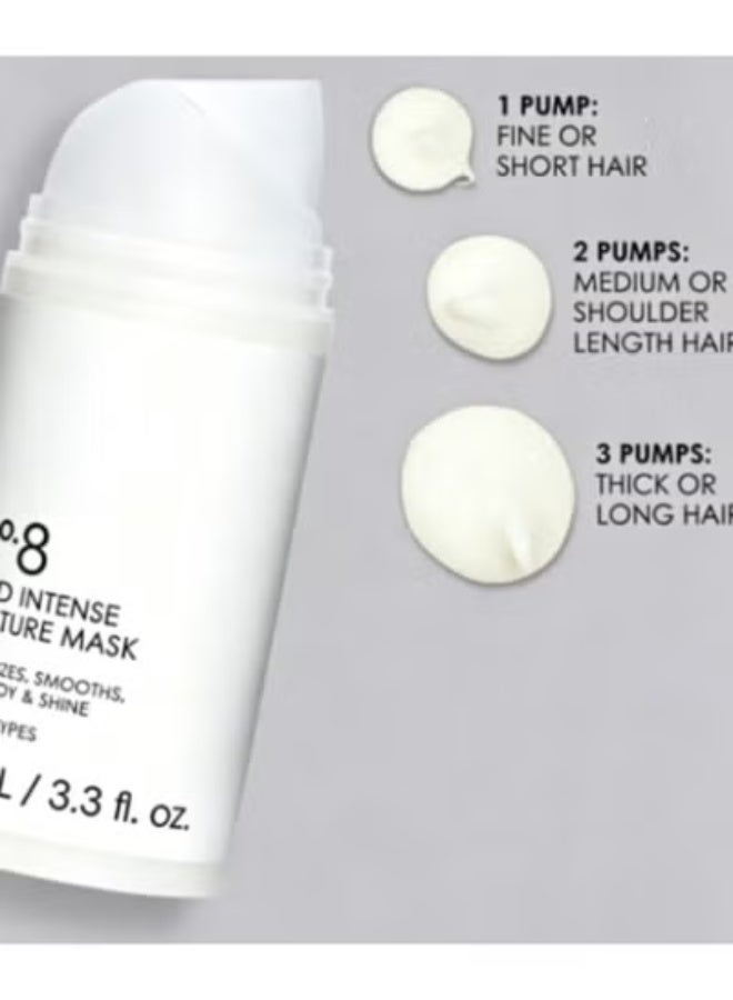 N°8 Bond Intense Moisture Hair Mask - 100ml Deep Conditioning Repair Mask for Dry, Damaged Hair, Adds Moisture, Smoothness, Body & Shine for All Hair Types - Image 3