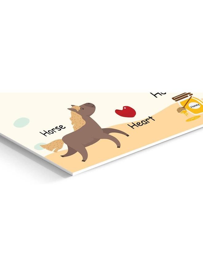 Funz H Alphabet Letter Printed Boards Animal Pattern Frames Matching Puzzle Game Educational Preschool Learning Toys Gift For Preschool Kids Size 45*30Cm  - Image 3