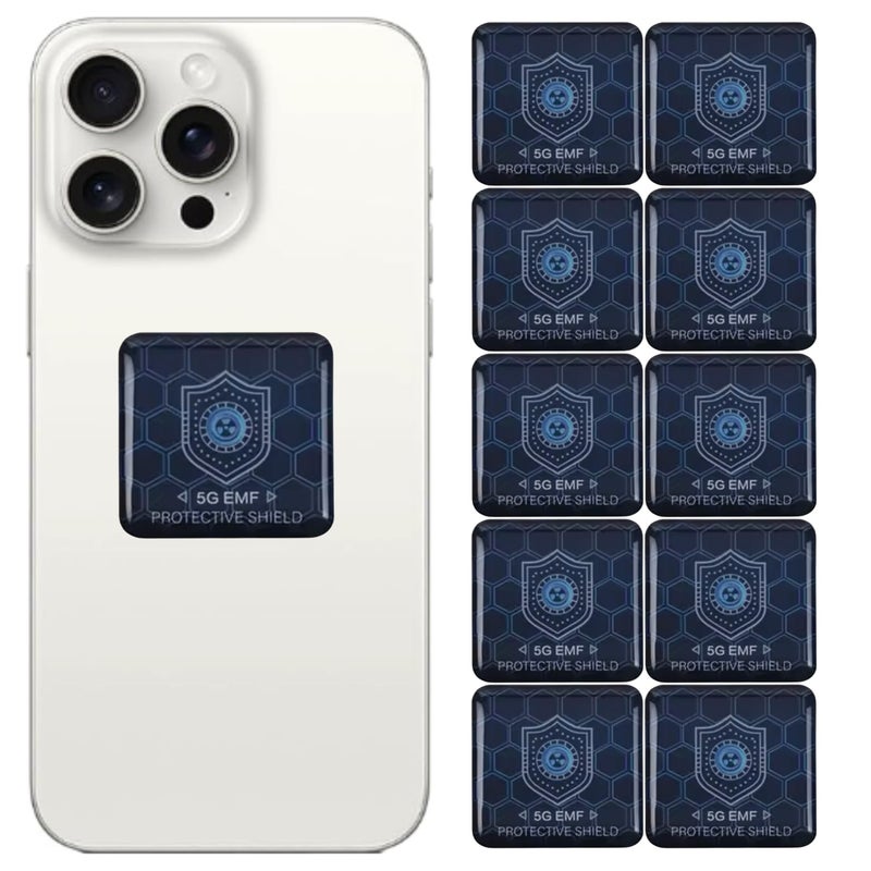 Timpa Innovation Bodywealth Chip for Cell Phone Stickers Blocker Neutralize Shield Protection from Cell Phones cased and Electronic Devices WiFi 5G Tablets Laptops Computers TV Monitors 10Pcs - Image 2
