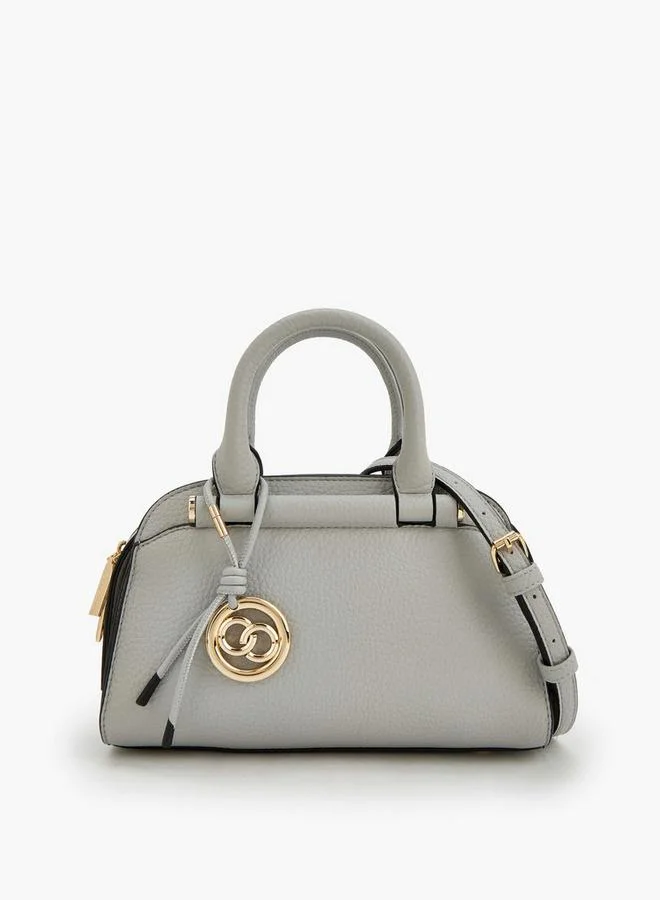 Solid Tote Bag With Detachable Strap