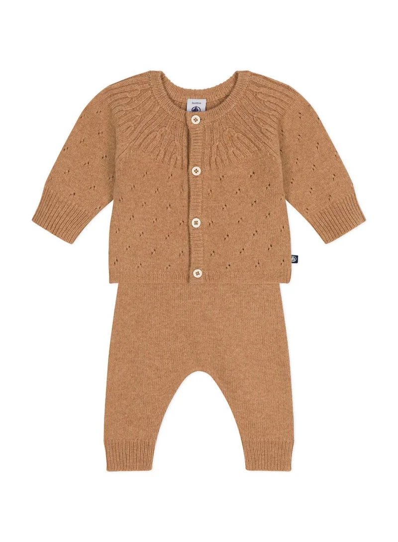 Petit Bateau Babies' 2-piece knitwear set
