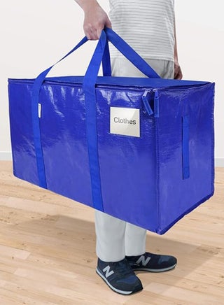 Moving Bags,3 Pcs Pack Larg Storage Bag With Sturdy Handles and Heavy Duty Zippers, Storage Totes Holiday Travel Storage Moving & Clothing Storage Packing Organizer, Prefer for Travelling, Moving, Camping - view 3
