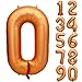 Yeodong 40 inch Orange Number Balloon Giant Foil Helium Balloons for Birthday Party Decorations - Image 2