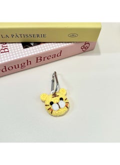 Plush Cartoon Doll For Apple Airtag Locator Protective Case Pet Anti-Lost Tracker Protective Case-Color:Tiger-Applicable Models:Airtag