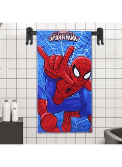 Kuber Industries Kuber Industries Marvel Spiderman Kids Bath Towel|Soft Cotton Towel for Kids|Sides Stitched Baby Towel|400 GSM Toddler Bath Towel|24x48 Inch (Red)  - Image 1
