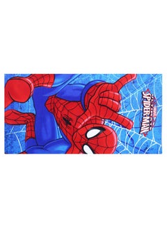 Kuber Industries Kuber Industries Marvel Spiderman Kids Bath Towel|Soft Cotton Towel for Kids|Sides Stitched Baby Towel|400 GSM Toddler Bath Towel|24x48 Inch (Red)  - Image 2