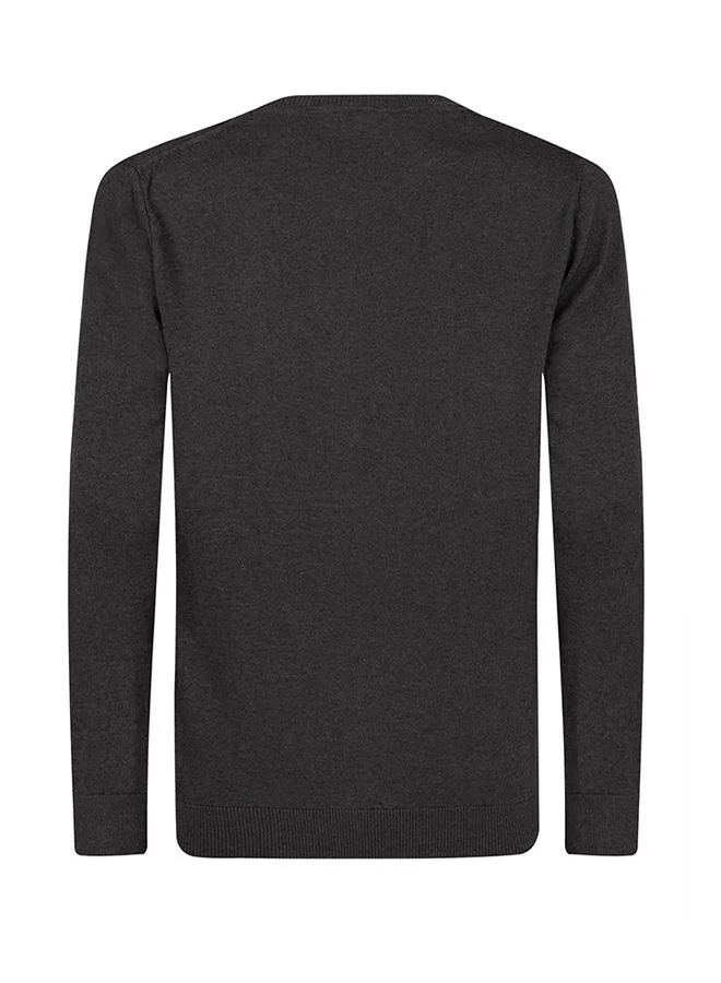 FELIX HARDY Antracite Crew Neck Sweater for Men | Best Price UAE