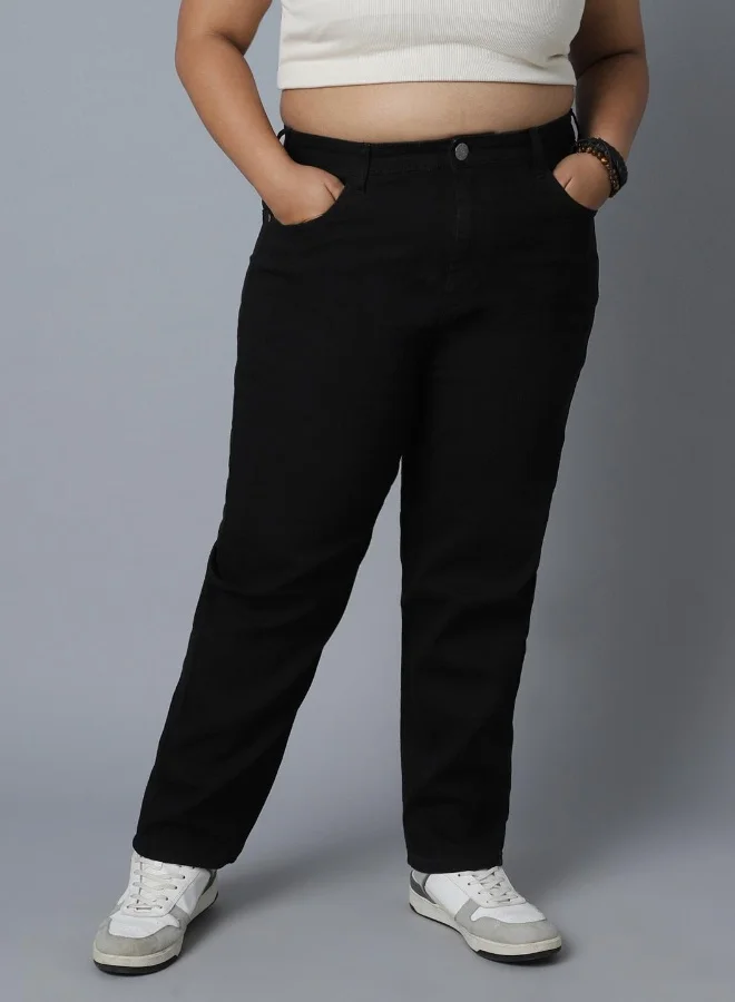 HIGH STAR Women Black Jeans
