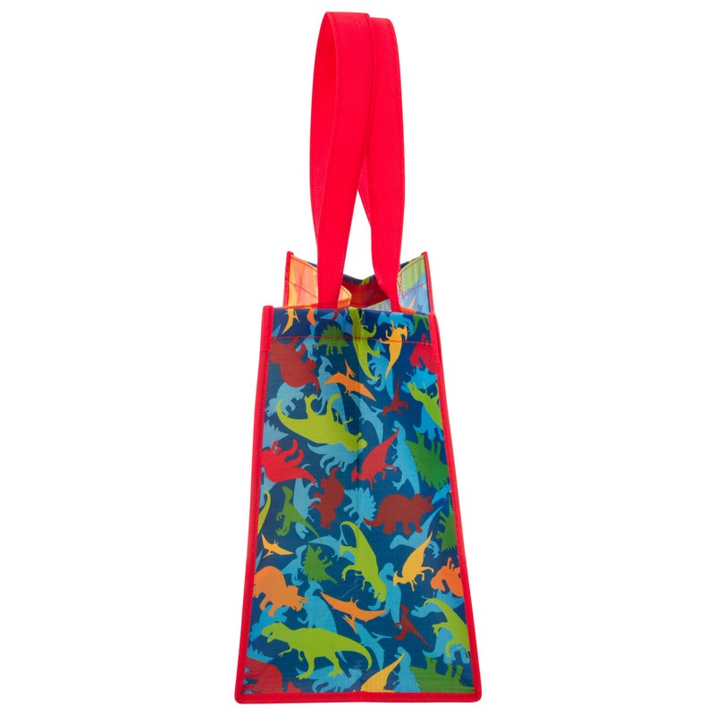 Stephen Joseph Large Recycled Gift Bags, Reusable Multipurpose Waterproof Gift Bag with Handles for Birthday Parties/Shopping, Multi-colored Dino TOTE_BAG for Kids (3-6 years) - Image 4