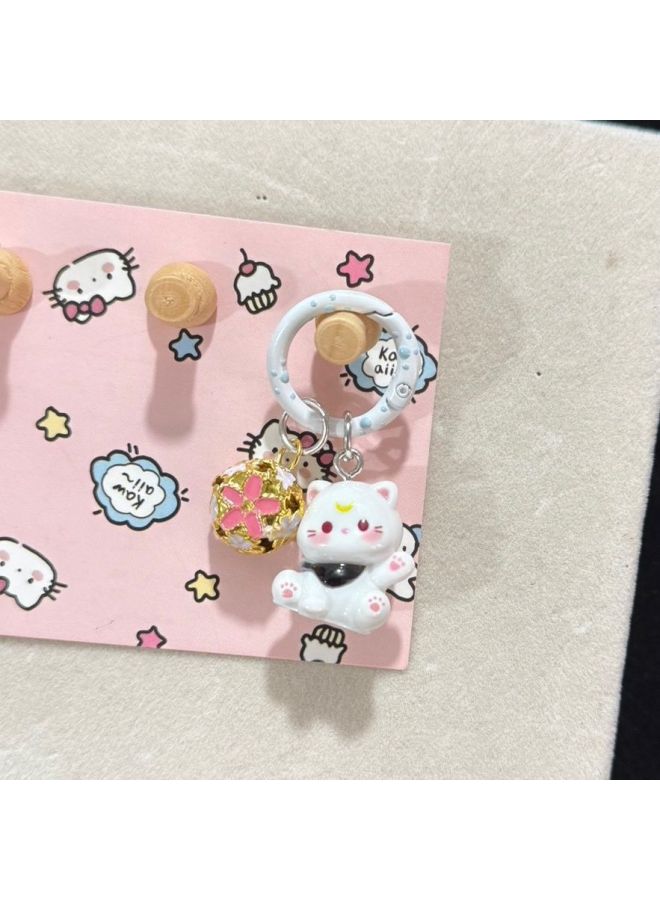 New Cat Cartoon Keychain Student Schoolbag Cute Pendant Girl Bag Accessories elry Girlfriend Gift