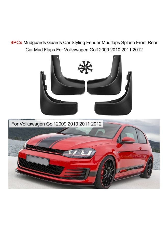 NIBEMINENT 4-Piece Car Mudguards For Volkswagen Golf 2009/2010/2011/2012 - Image 2