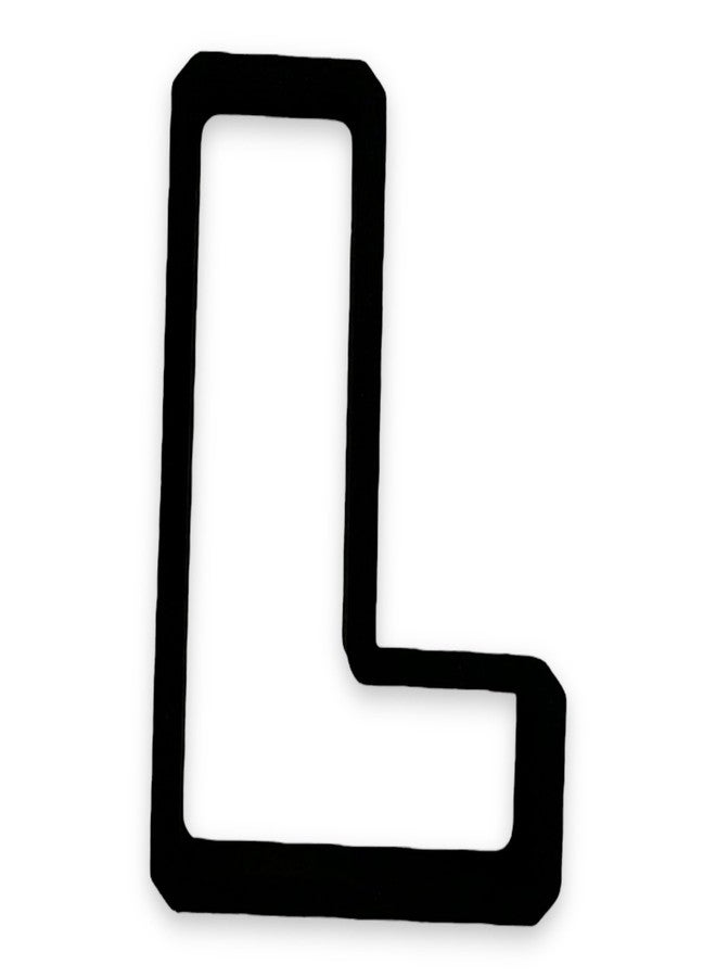 Bundle of Fun L Capital Block Letter Cookie Cutter with Easy to Push Design (4 inch) - Image 1