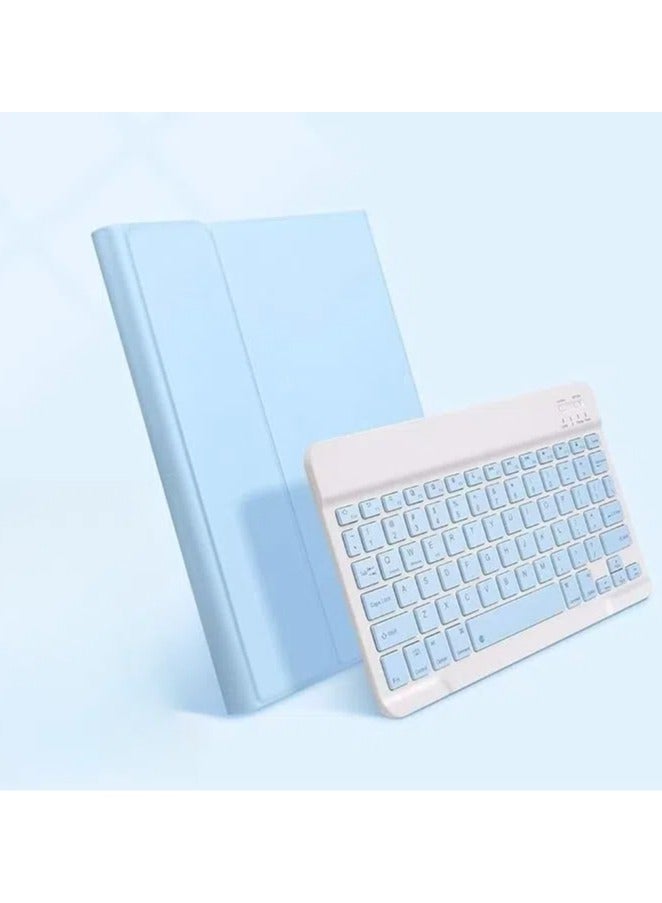 general Compatible with Galaxy Tab S8 11" 2022 case with Keyboard , Arabic and English with Detachable Wireless Bluetooth Keyboard Leather Stand with Pencil Holder - Image 2