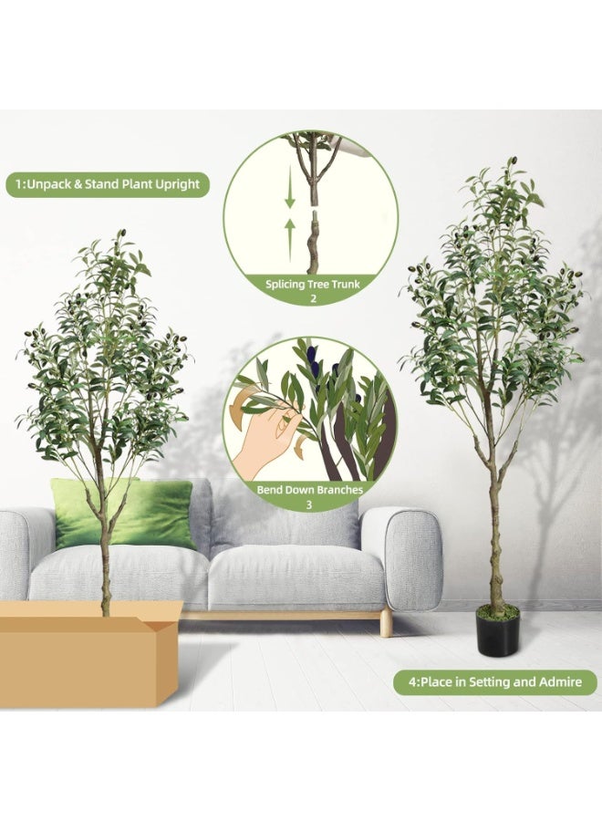 هيكسدريم شجرة زيتون اصطناعية بطول ١٦٠ سم مع أصيص أسود بتصميم جذاب، اجعل منزلك أكثر أناقة. - Image 5