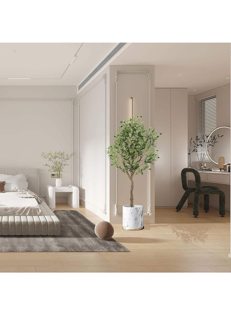 هيكسدريم شجرة زيتون اصطناعية بطول ١٦٠ سم مع أصيص أسود بتصميم جذاب، اجعل منزلك أكثر أناقة. - Image 2