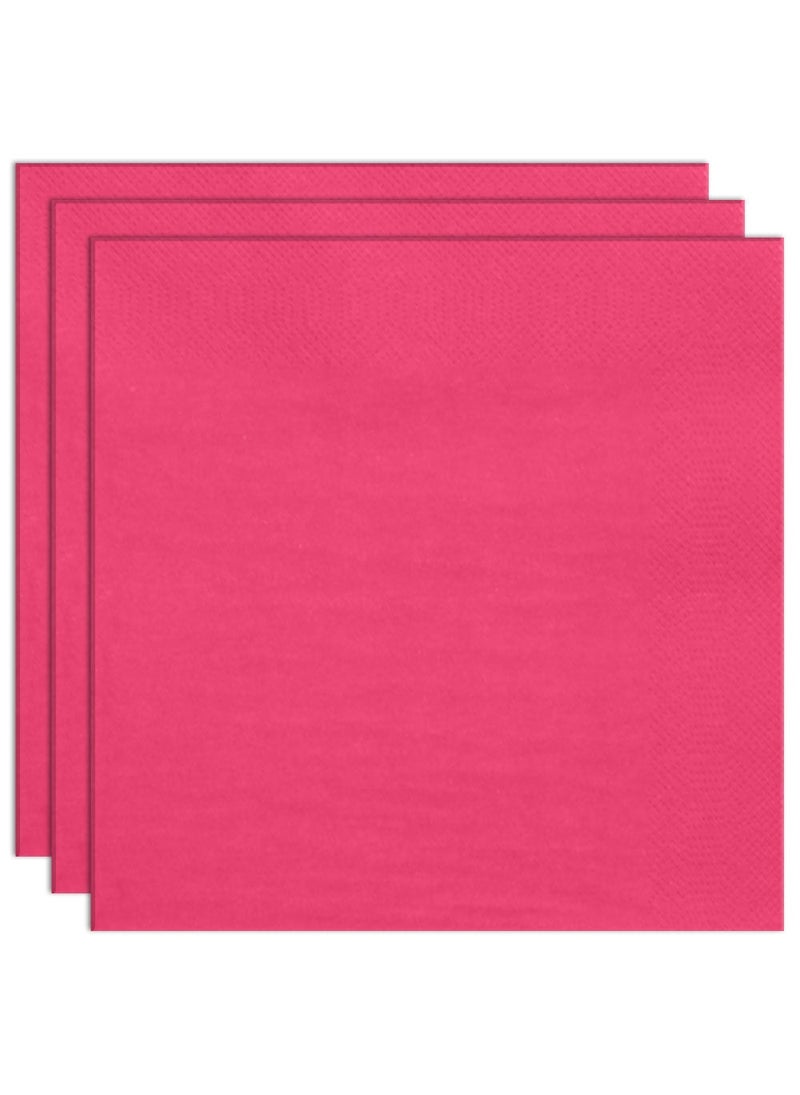 Intensive Pink Paper Napkins 33cm 20-Pack