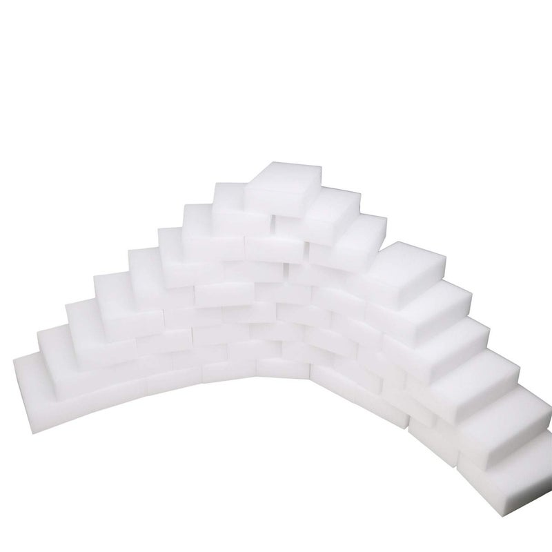 Generic ZHEZHE 50 Pcs/lot Magic Sponge Eraser Multi-Functional Melamine Foam Cleaner 100x60x20mm - Image 1