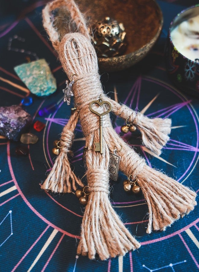 دمية تميمة، دمية تعويذة يدوية الصنع، دمية جيب، دمية حماية وثنية، دمية من الخيوط، حماية المنزل، تميمة للمنزل - Image 5