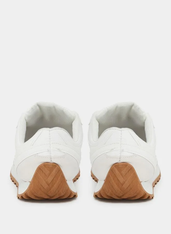 ستايلي Styli Panelled Lace Up Sneakers