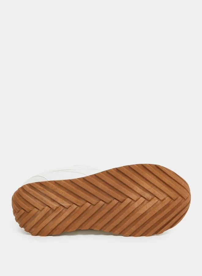 ستايلي Styli Panelled Lace Up Sneakers